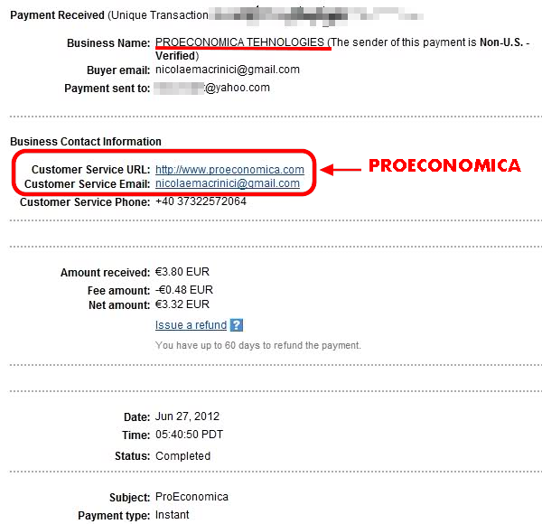 paypal paymant